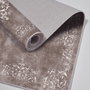 Mijölnir 510616 Juego de Alfombras de Baño Taupe Grey, 100% Poliéster Antideslizante Antibacteriano, 50x60 cm y 60x100 cm